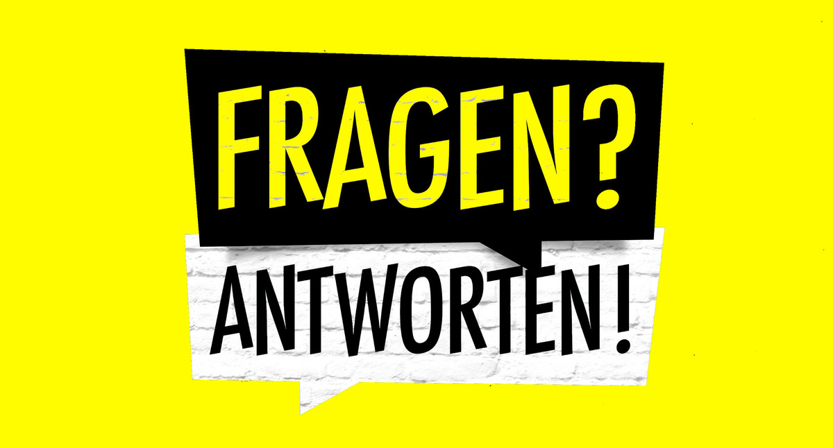 Fragen und Antworten Erneuerbare-Wärme-Gesetz 2015 Fragen und Antworten auf gelbem Hintergrund